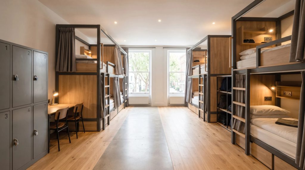 double decker bed with safety rails