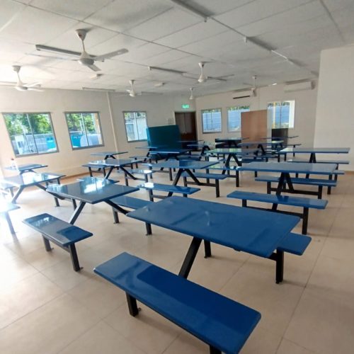 Fiberglass Tables & Chairs – Hostel Canteen